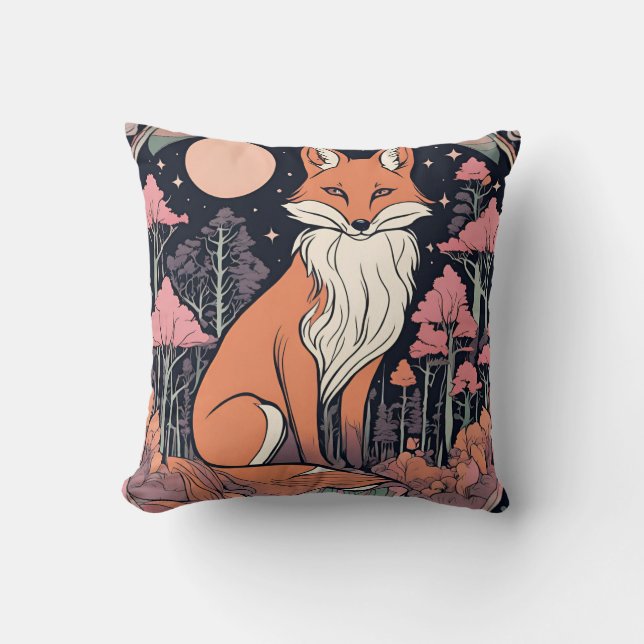 Cojín Decorativo Woodland Fox D19 encantada (Anverso)