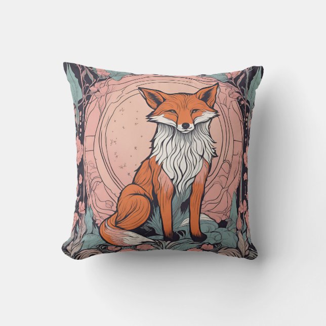 Cojín Decorativo Woodland Fox D1 encantada (Anverso)