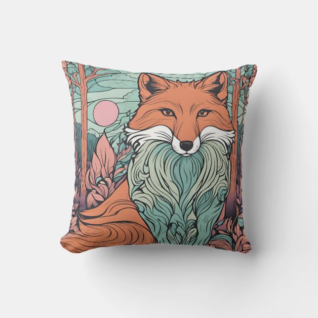 Cojín Decorativo Woodland Fox D2 encantado (Anverso)