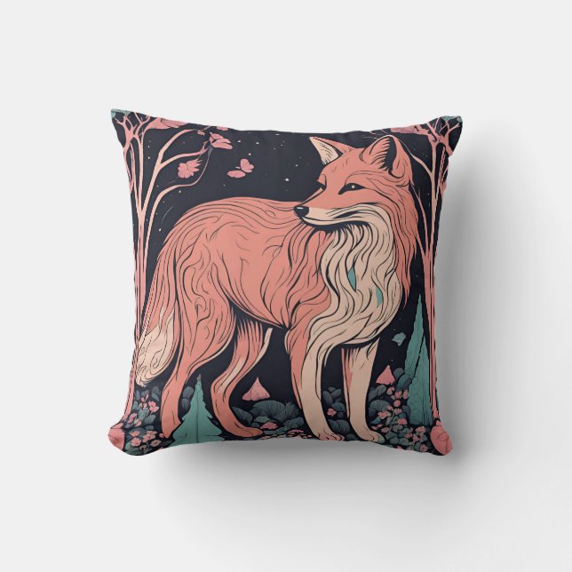 Cojín Decorativo Woodland Fox D4 (Anverso)
