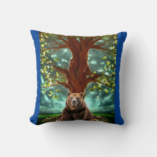 COJÍN DECORATIVO WOODLAND GRIZZLY BEAR PILLOW