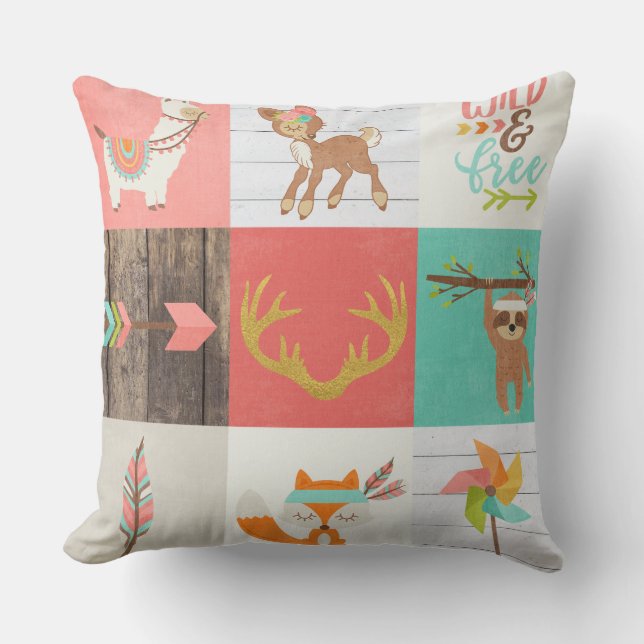 Cojín Decorativo WOODLAND - silvestre y libre (Anverso)