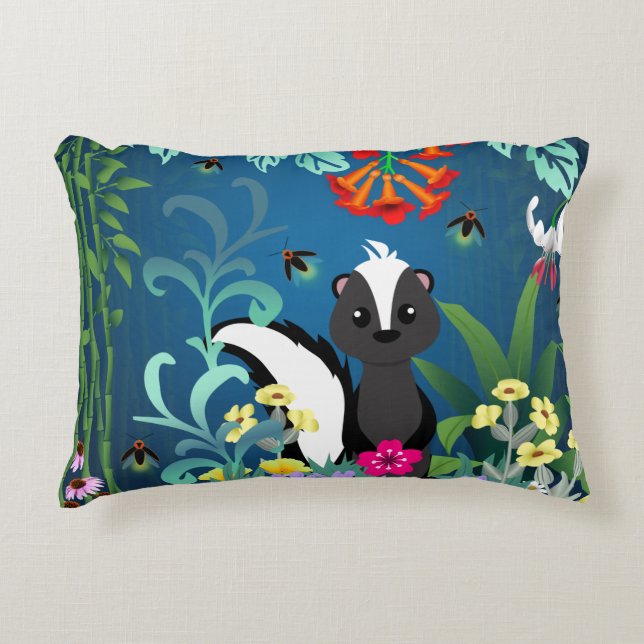 Cojín Decorativo Woodland Skunk (Anverso)