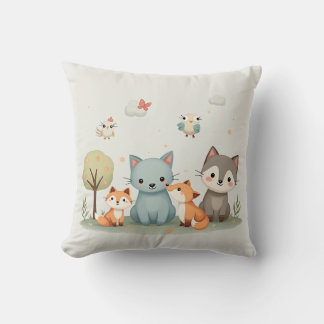 Cojín Decorativo Woodland Wonder - Playful Animal Cushion