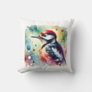 Cojín Decorativo Woodpecker in Nature 170724AREF114 - Watercolor