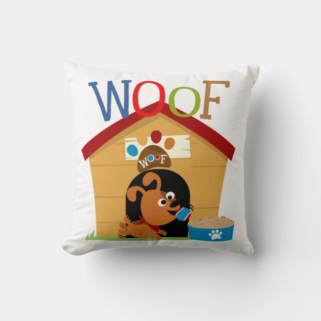 Cojín Decorativo Woof Dog (Anverso)
