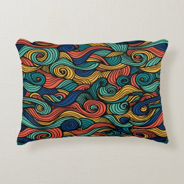Cojín Decorativo Wool Topped paisley (Anverso)