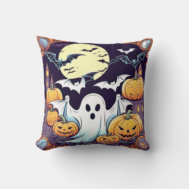 Cojín Decorativo Wow Halloween Thrill (Anverso)