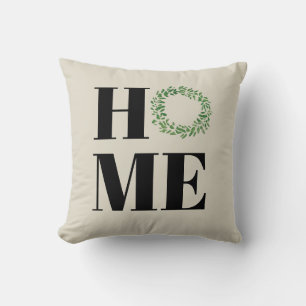 Cojín decorativo Wreath de bienvenida a casa