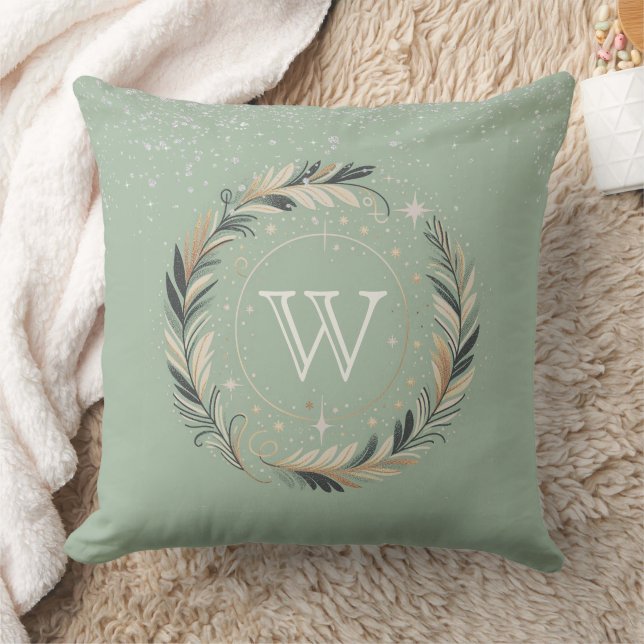 Cojín Decorativo Wreath de invierno encantado (Manta)