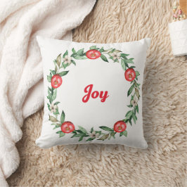 Cojín decorativo Wreath de Navidades de granadas |