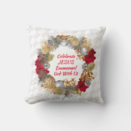 Cojín Decorativo Wreath navidades | CELEBRAR JESUS White