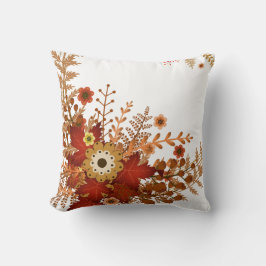 Cojín Decorativo Wreath otoño con flores