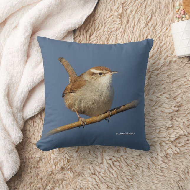 Cojín Decorativo Wren Songbird de Curious Bewick (Manta)