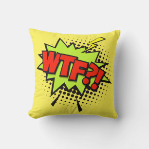 Cojín Decorativo WTF?! Cultura pop