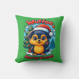 Cojín Decorativo Wuffoo Molli Feliz Navidad Kawaii 3D Fiesta