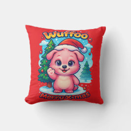 Cojín Decorativo Wuffoo Shelly Merry Navidad Kawaii 3D Fiesta