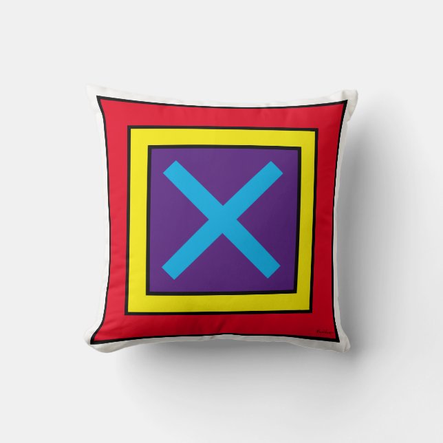 COJÍN DECORATIVO ''X & O'' (Anverso)