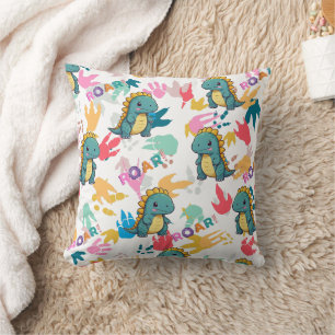 Cojín Decorativo Xenotarsosaurus Dinosaur Baby Kawaii