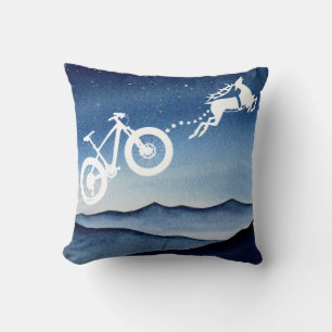 Cojín Decorativo Xmas Bicicleta de Montaña Reno Navidad Estrella No
