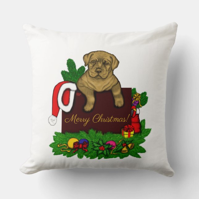 Cojín Decorativo XMas Puppy (Anverso)