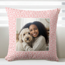 XOXO Abrazos y Besos 2 Foto Personalizada Rosa Pas