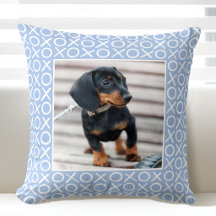 XOXO Pincelada Personalizada Foto de Perro Azul Mo