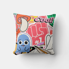 Cojín Decorativo Y2K Pegatinas Guay Bright Aesthetic