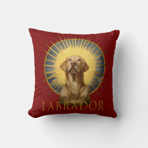 Cojín Decorativo Y Dios envió un arte gracioso de Labrador