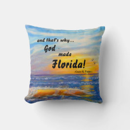 COJÍN DECORATIVO Y ES POR ESO QUE DIOS HIZO PILOTO DE FLORIDA