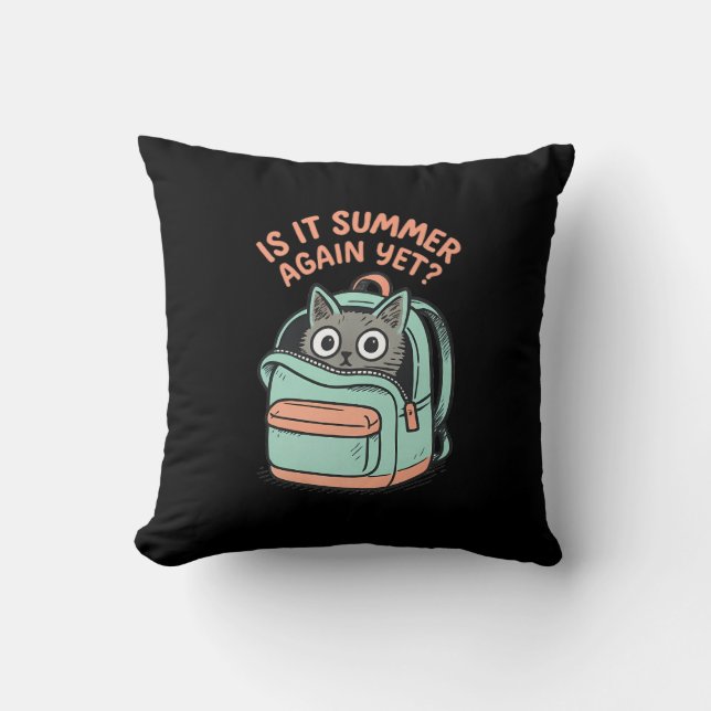 Cojín Decorativo ¿Ya Es Verano? (Anverso)
