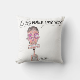Cojín Decorativo ¿Ya terminó el verano? - Cómics de Erica Crooks