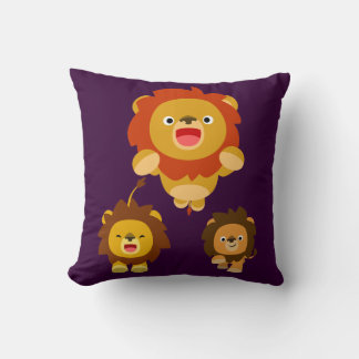 Cojín Decorativo '¡Ya viene!' Pillow de tres leones Personalizados