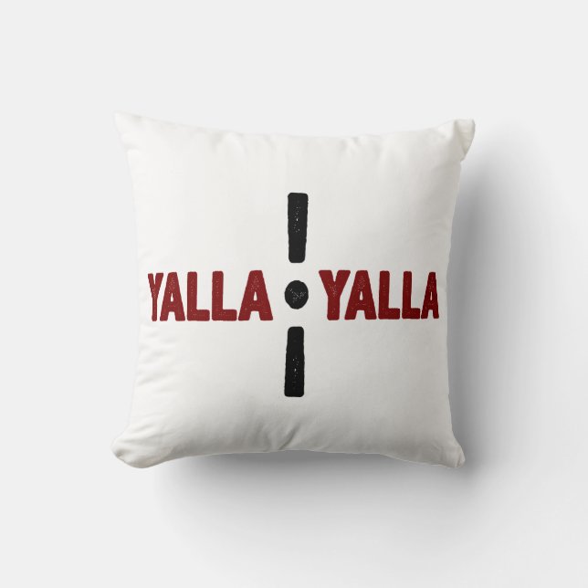 Cojín Decorativo Yalla Yalla (Anverso)