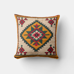 Cojín Decorativo "Yellow Dreamscape" marroquí Kilim Pillows: