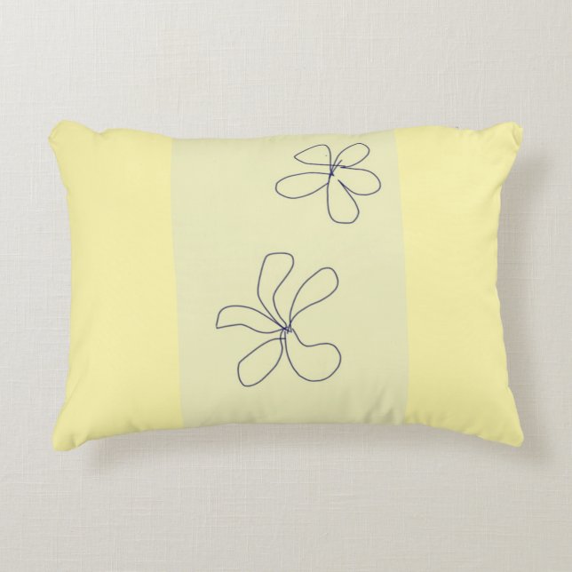 Cojín Decorativo yellow flower pillow (Anverso)