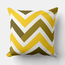 Yellow Olive Chevron Geometric Pattern