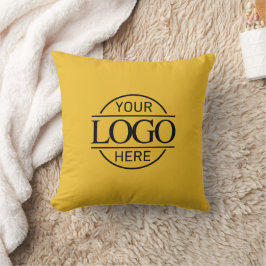 Cojín Decorativo Yellow Promotional Elegant Company Business Logo