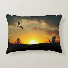 Cojín decorativo Yellow Sunset Grassy Meadow