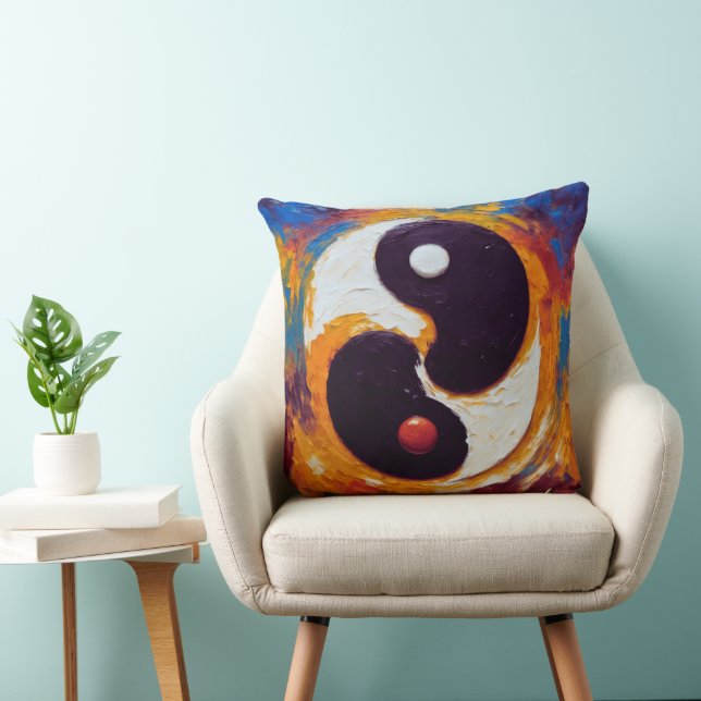Cojín Decorativo Yin y Yang oil (Silla)