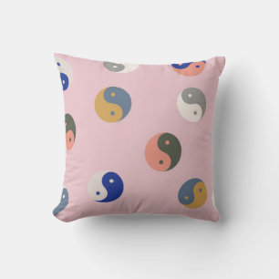 Cojín Decorativo Yin y yang sin fisuras, espiritual repetible