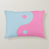 Yin Yang Rosa Y Azul Vintage