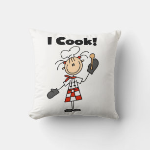 Cojín Decorativo Yo cocino - Chef femenina