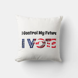 Cojín Decorativo Yo controlo mi futuro - Yo voto