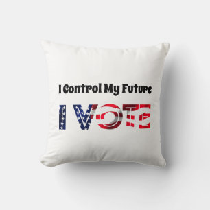 Cojín Decorativo Yo controlo mi futuro - Yo voto