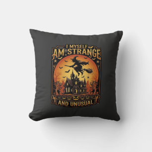 Cojín Decorativo Yo Mismo Soy Bruja De Halloween Extraña Inusual Em
