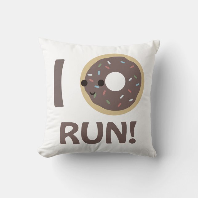 Cojín Decorativo Yo no corro (Anverso)