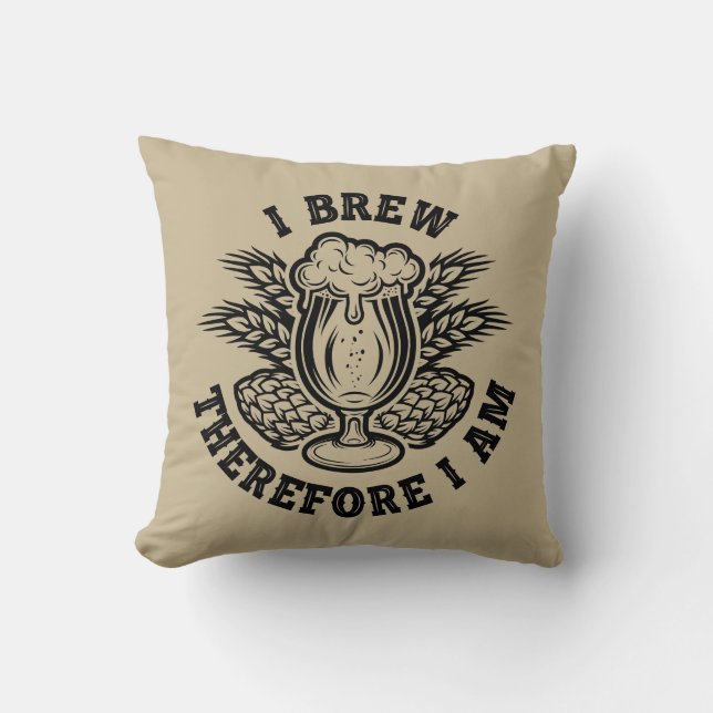 Cojín Decorativo Yo Soy Por Lo Tanto. (Anverso)