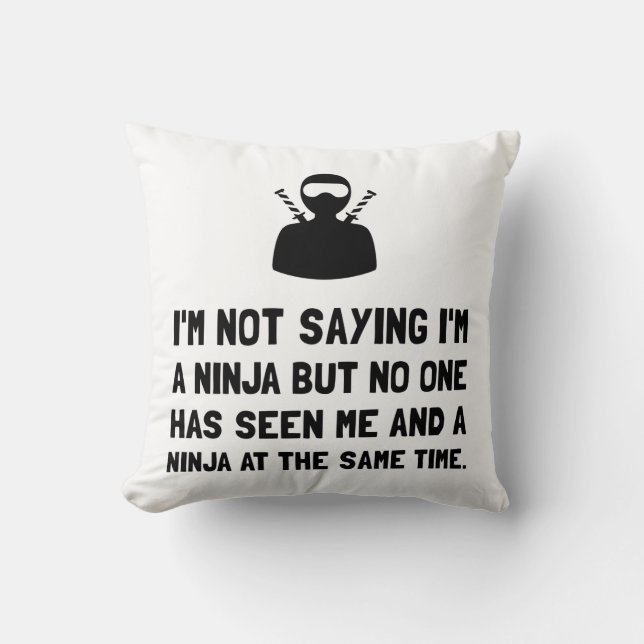 Cojín Decorativo Yo Y Ninja (Anverso)