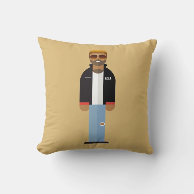 Cojín Decorativo Yog – Retro Pop Icon Throw Pillow (Anverso)